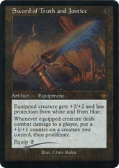 Sword of Truth and Justice - Foil Etched - Retro Frame - MH1